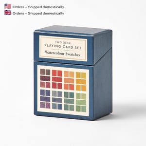 Watercolor Swatches Playing Cards - Set of Two Decks