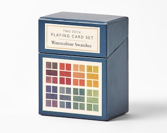 Watercolor Swatches Playing Cards - Set of Two Decks