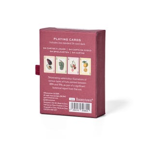 Watercolour Fruits Single Playing Card Deck