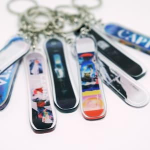 Porte-clés 3D fait main inspiré des Capitaines - Miniature à collectionner pour les sports d'hiver - 2023