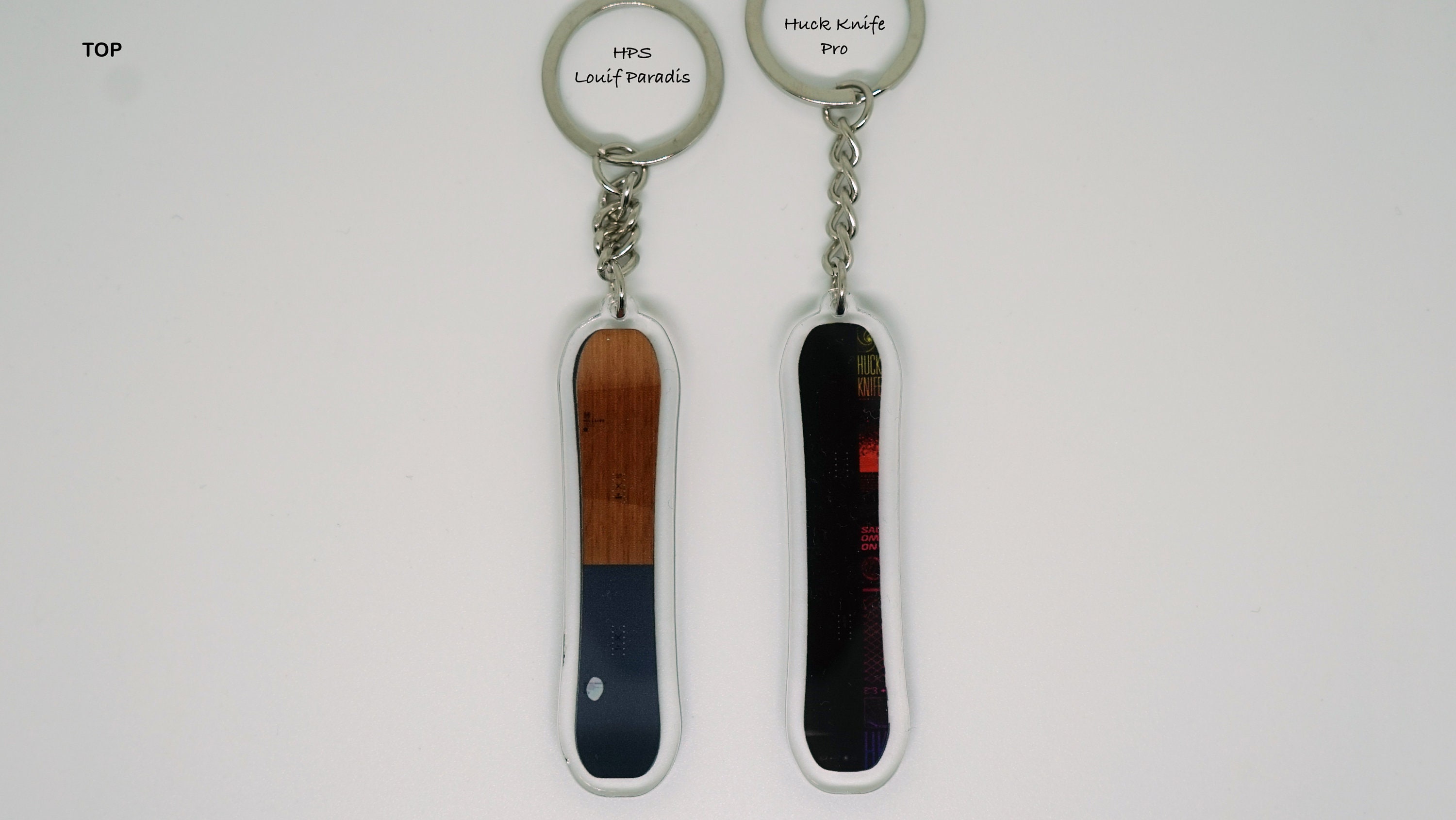 Handmade 3D Snowboard Salomon-inspired Keychain - Miniature Winter