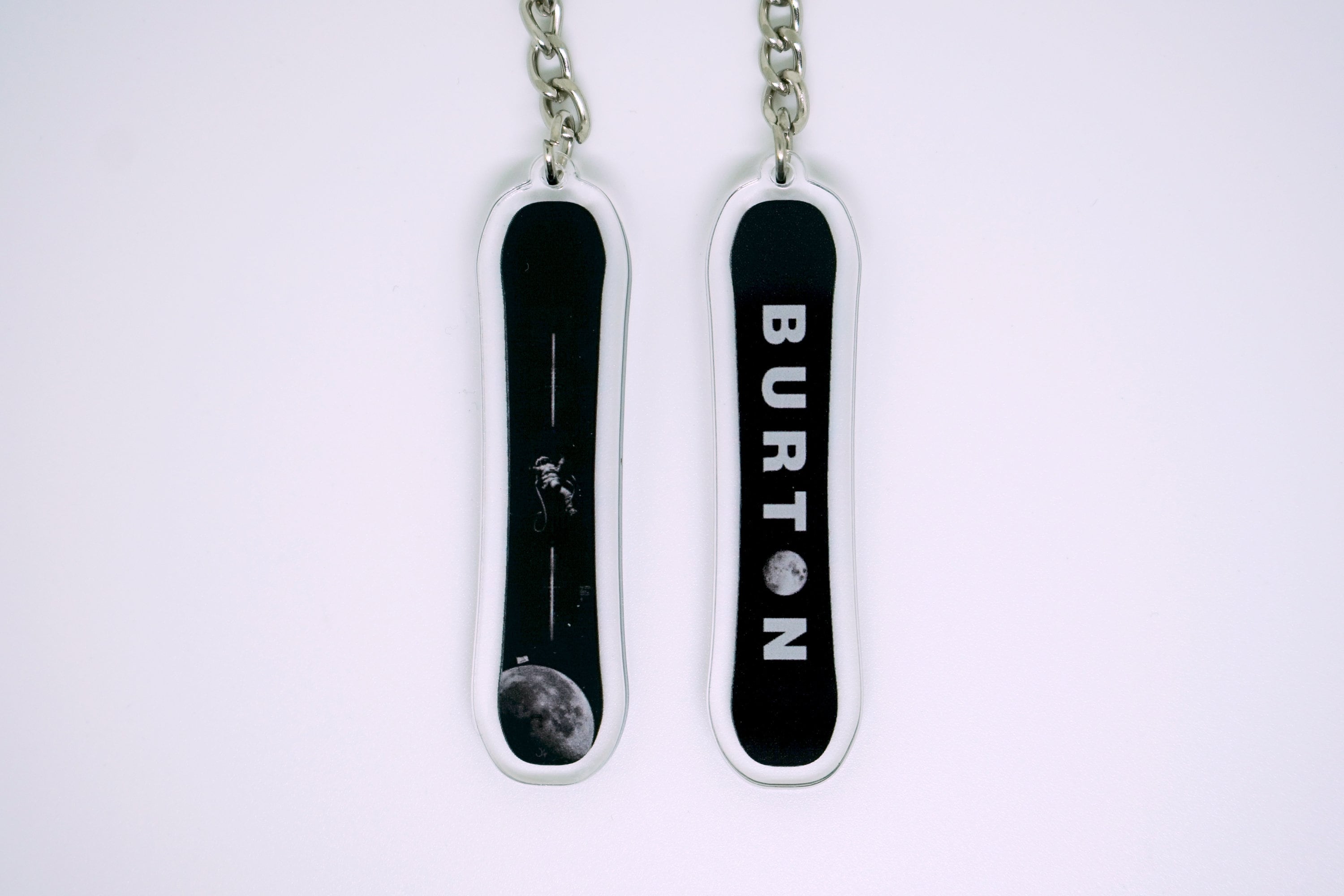 Handmade 3D Snowboard Burton-inspired Keychain - Miniature Winter