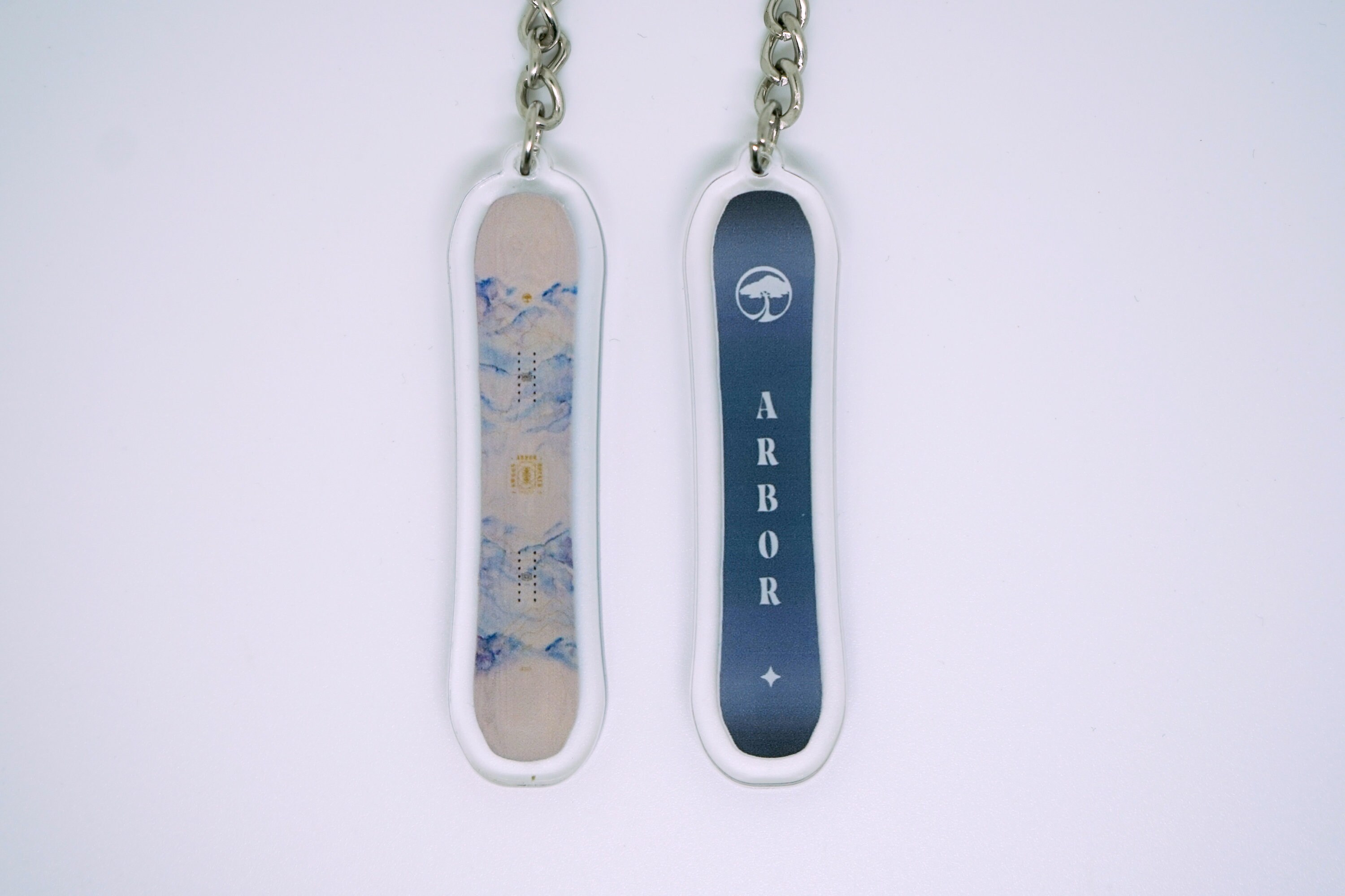 Handmade 3D Snowboard Arbor-inspired Keychain - Miniature Winter Sports ...