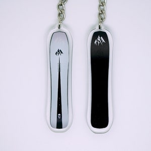 Handmade 3D Snowboard Jones-Inspired Keychain - Mind Expander - Miniature Winter Sports Collectible - 2024