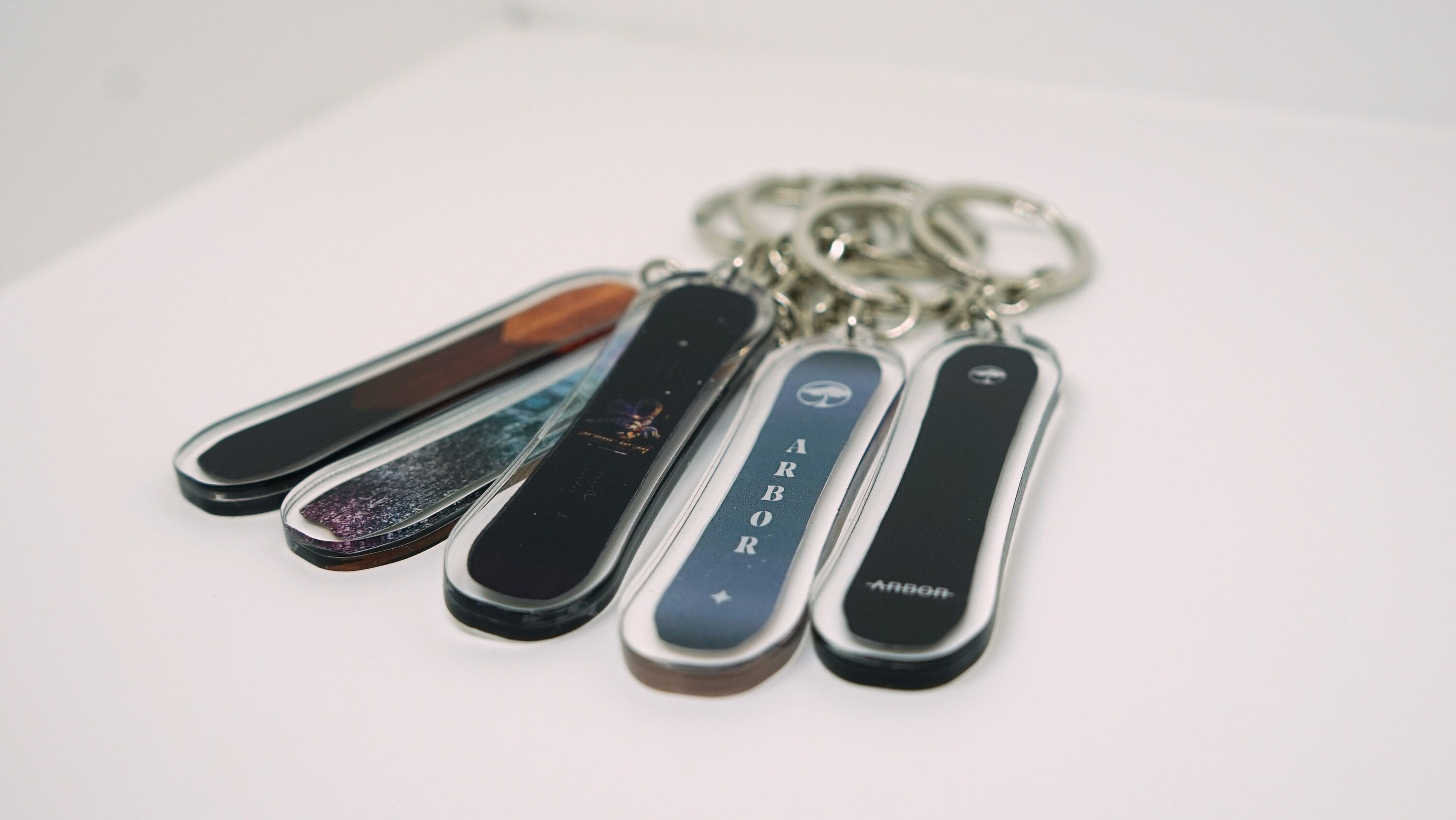Handmade 3D Snowboard Arbor-inspired Keychain - Miniature Winter Sports ...