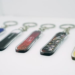 Handmade 3D Snowboard Burton-inspired Keychain Miniature Winter Sports ...