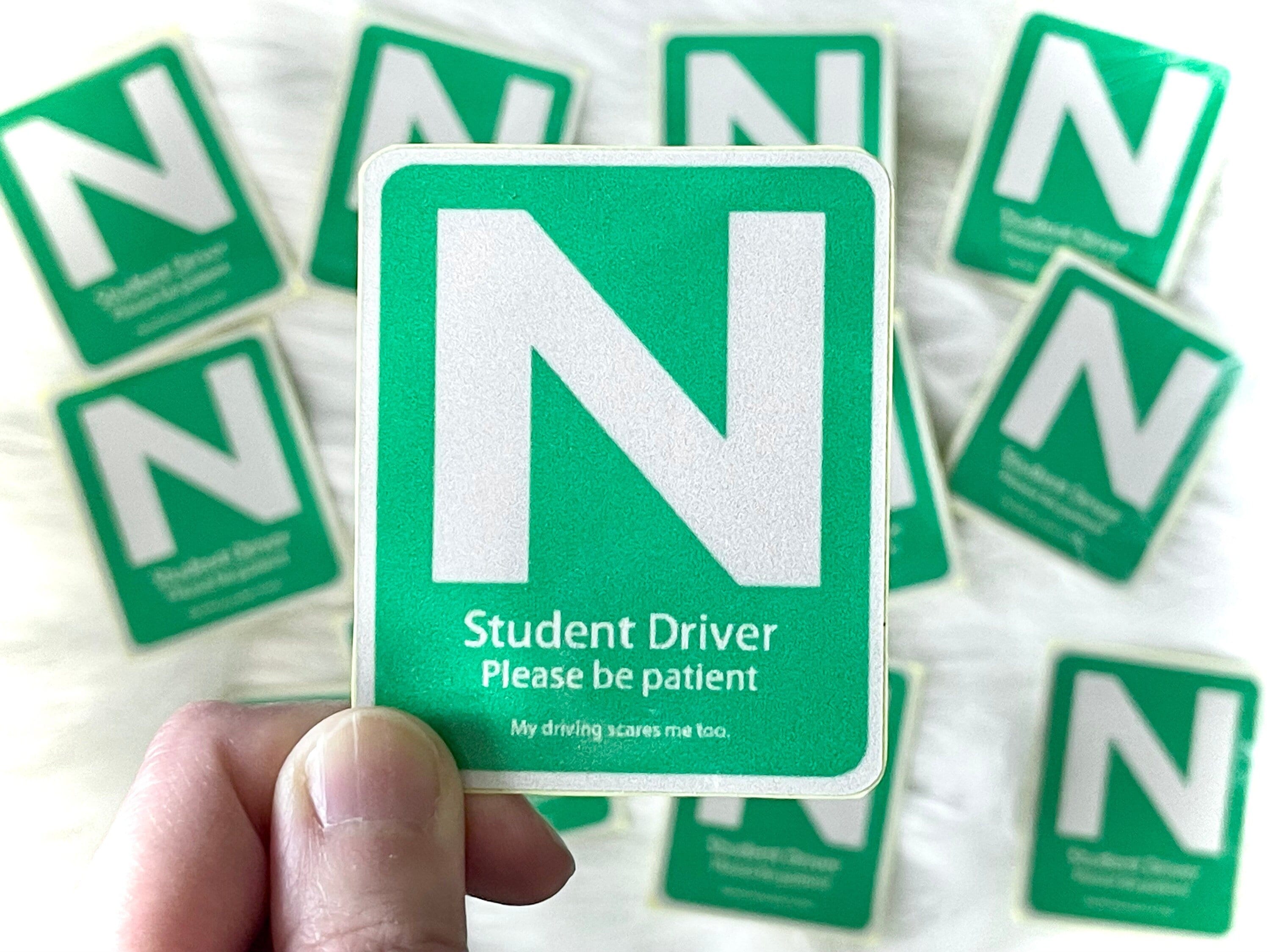 SNUPER ウソン　サイン New Driver Sign Sticker / N Sign / New Driver / New Rider