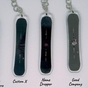Handmade 3D Snowboard Burton-inspired Keychain Miniature Winter Sports ...