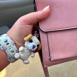Custom Crochet dog keychain