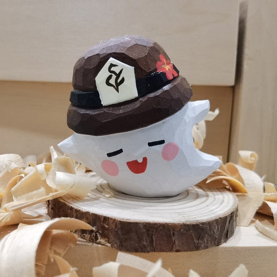 Genshin Impact Ghost Ornament Handmade Wood Carving Ornament Etsy