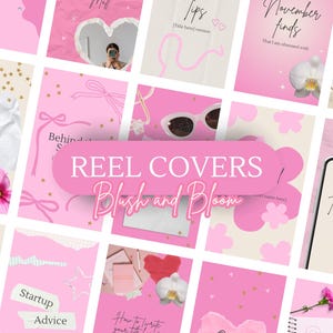 Rosa Scrapbook ästhetik Instagram Reels Covers, bunte Reel Cover Vorlagen, gesichtslose Reel Covers, TikTok Covers, Instagram Video Ideen