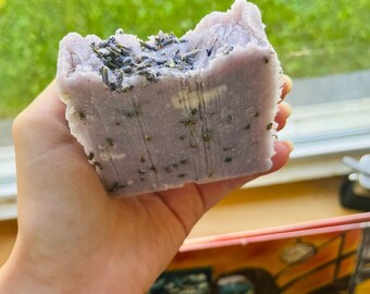 Aromatherapy lavender and coconut soap