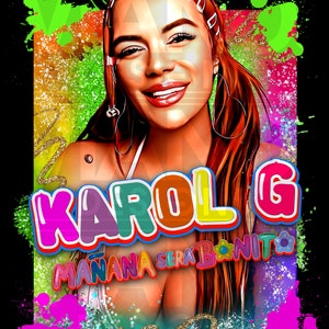 Karol G Png Digitale download Bestandssublimatie, Karol G PNG, Karol G Bichota PNG, Karol G dtf, Karol G PNG