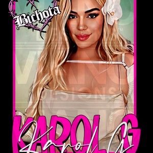 Karol G Png Digitale download Bestandssublimatie, Karol G PNG, Karol G Bichota PNG, Karol G dtf, Karol G PNG