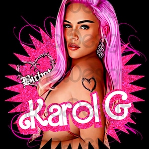 Karol G Png Digital Download File Sublimation, Karol G PNG, Karol G Bichota PNG, Karol G dtf, Karol G PNG