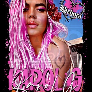 Karol G Png Digital Download File Sublimation, Karol G PNG, Karol G Bichota PNG, Karol G dtf, Karol G PNG