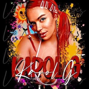 Karol G Png Digitale download Bestandssublimatie, Karol G PNG, Karol G Bichota PNG, Karol G dtf, Karol G PNG
