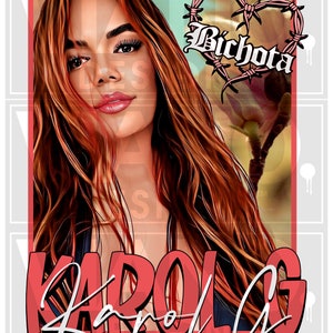Karol G Png Digitale download Bestandssublimatie, Karol G PNG, Karol G Bichota PNG, Karol G dtf, Karol G PNG