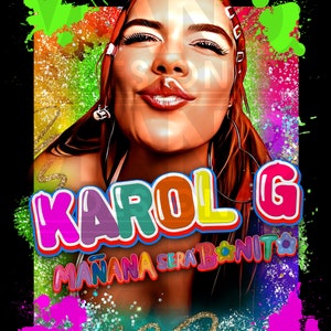 Karol G Png Digital Download File Sublimation, Karol G PNG, Karol G Bichota PNG, Karol G dtf, Karol G PNG