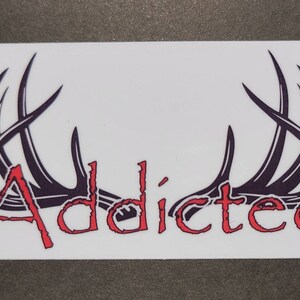 Antler Addicted Sticker