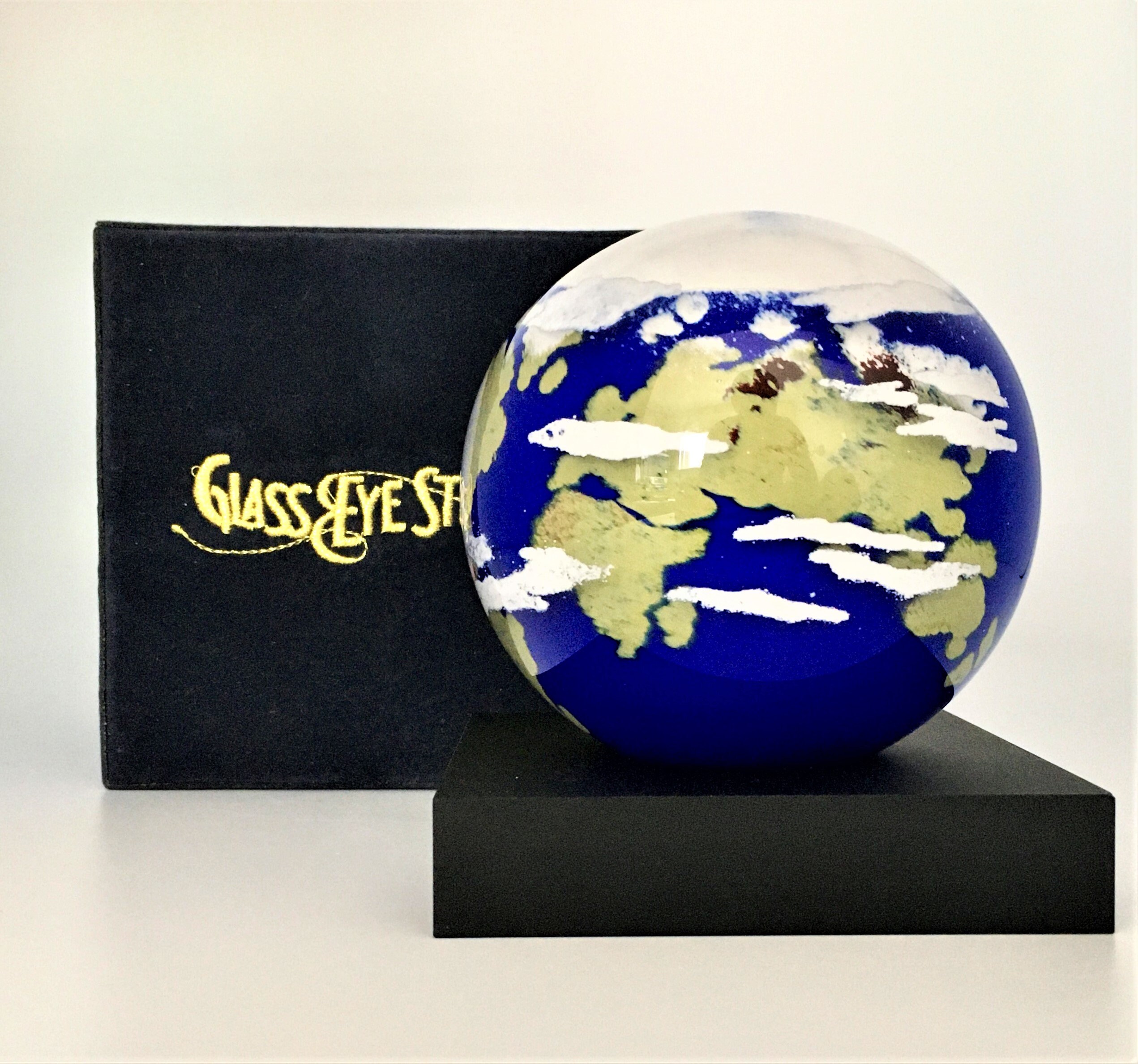 EARTH by Glass Eye Studio Celestial Series Paperweight Rear Etsy