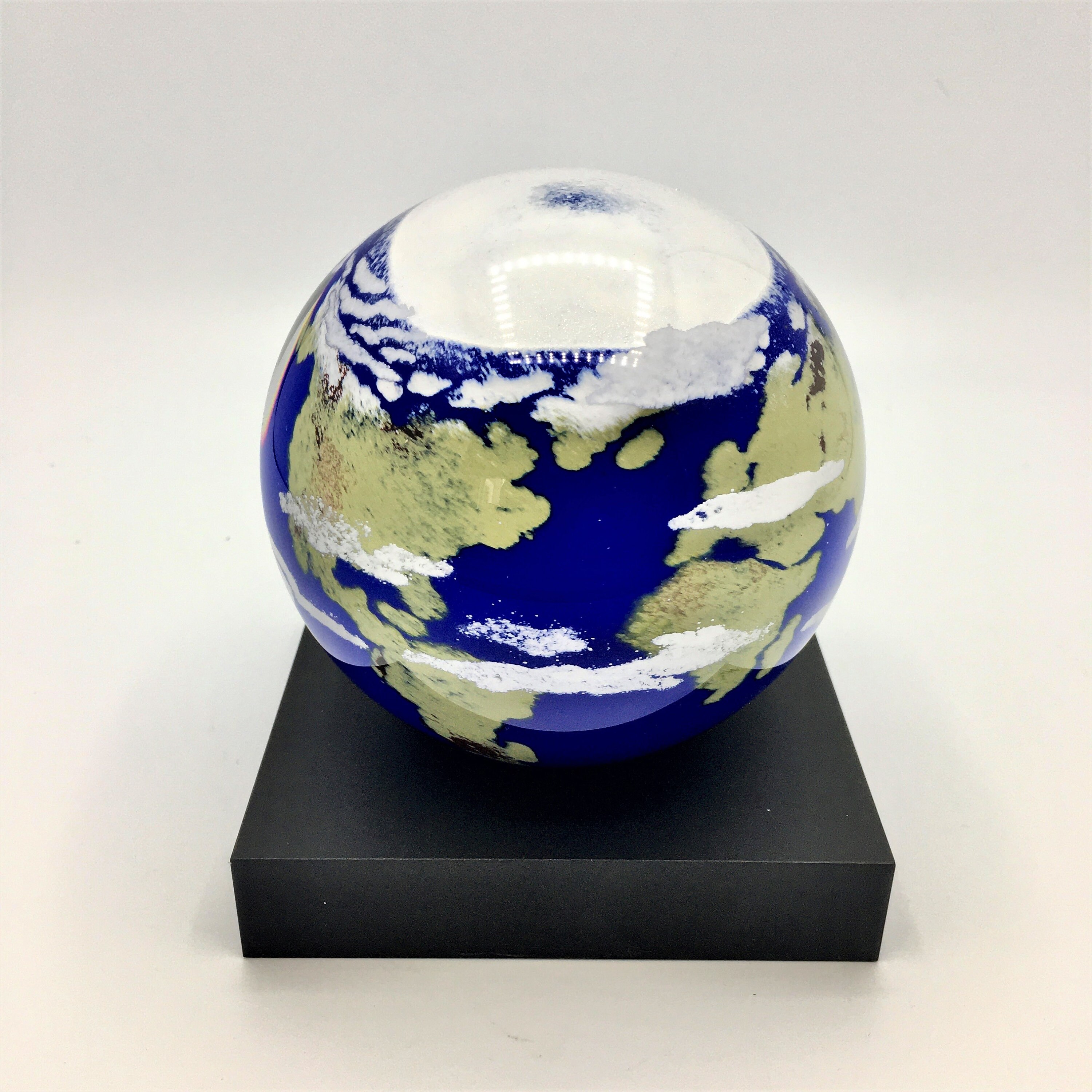 EARTH by Glass Eye Studio Celestial Series Paperweight Rear Etsy