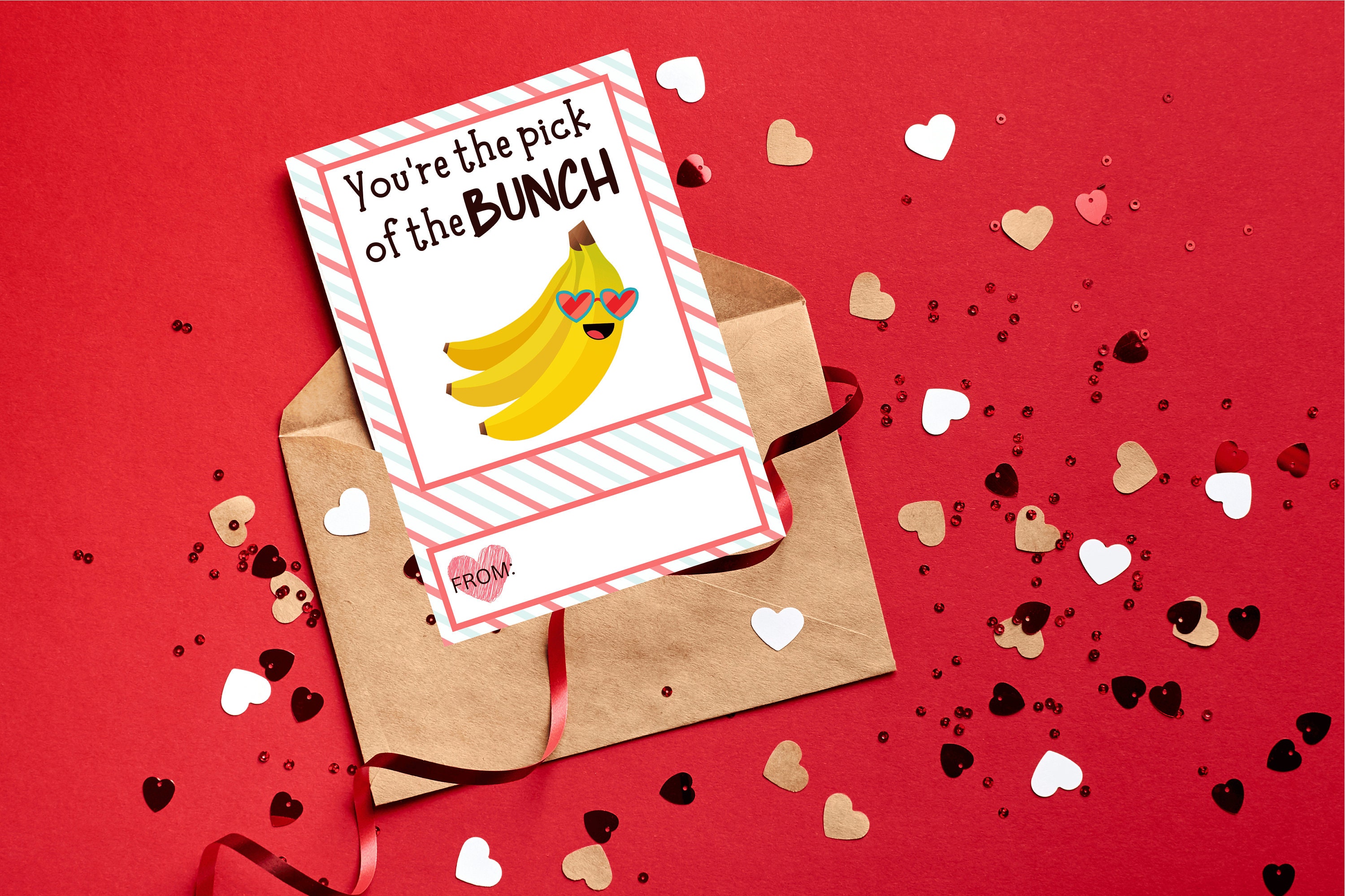 Fruit Printable Valentine Cards / Kids Valentine's Cards / Fruit ...