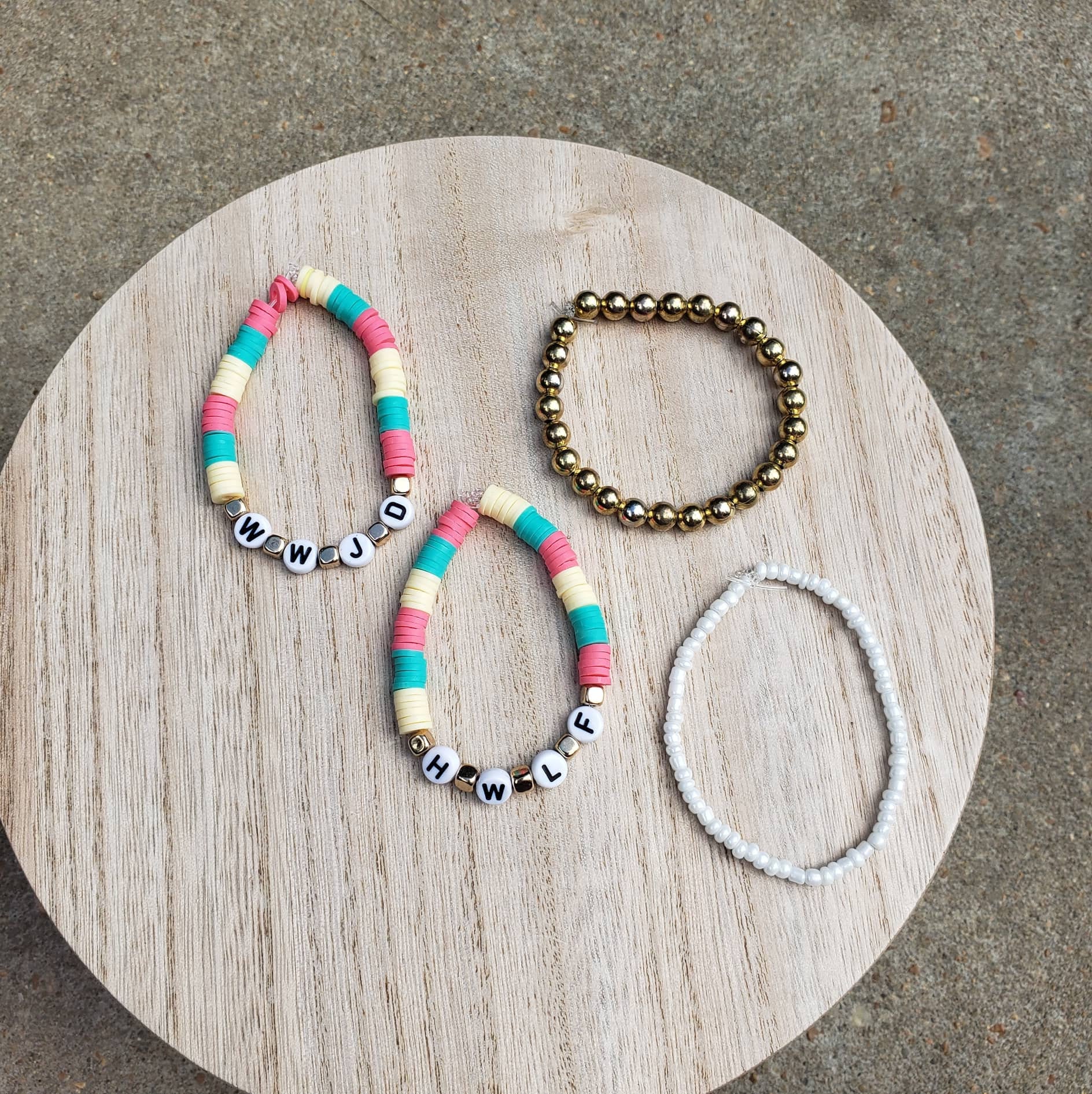 WWJD and HWLF Bracelets/what Would Jesus Do Bracelet/he Would Love