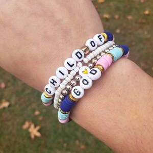 Child of God bracelet set/ Christian bracelet set/Stacker bracelet set/ Christian teen gift/ Jesus Bracelet set