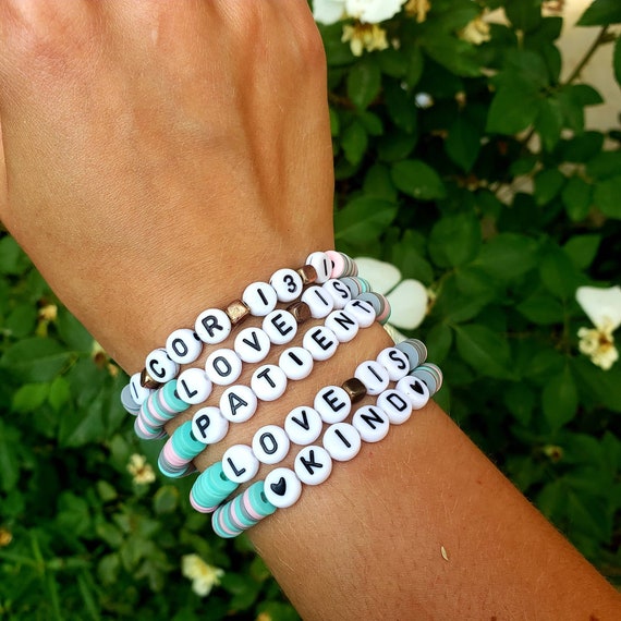 1 Corinthians 13 1 Bracelet Pack Scripture Bracelet custom