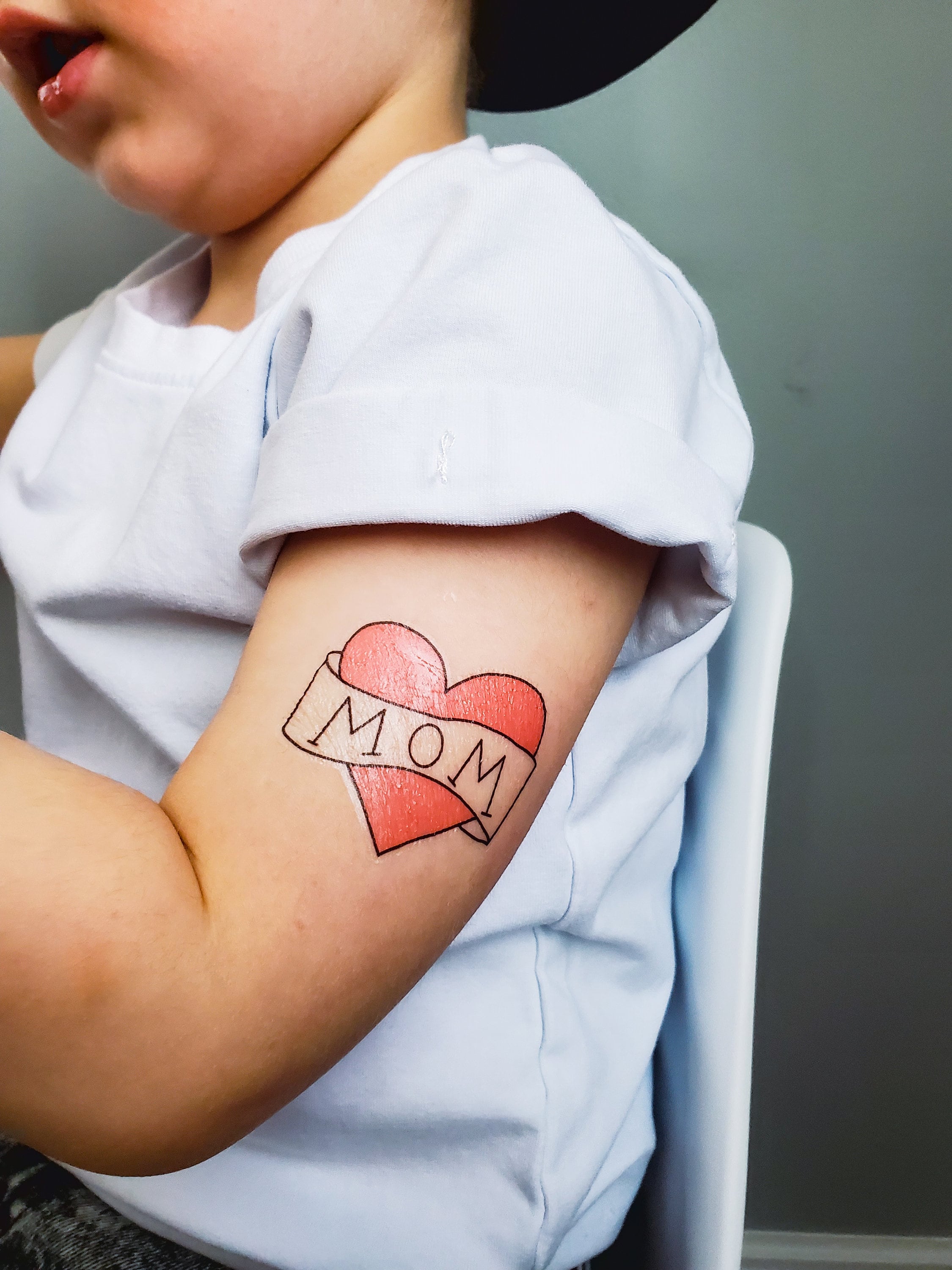 Mom Temporary Tattoo, Kids Temporary Tattoo, Fake Tattoo, Mom Heart ...