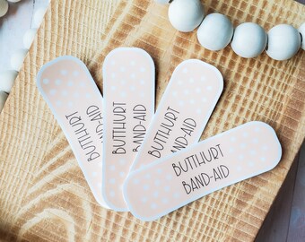 Butthurt Band-aid Sticker, Adult Sticker, Humorous, Sarcastic, Water bottle Sticker, Vinyl Sticker