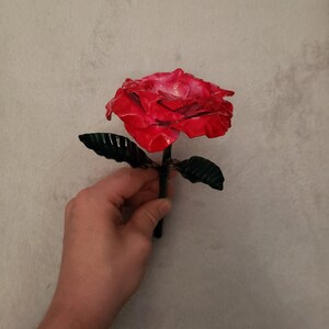 Painted Steel Roses