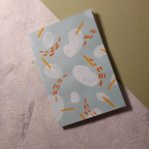 Cartão pintado à mão | cartão original | cartão feito à mão | cartão de luxo | cartão de nota para todas as ocasiões