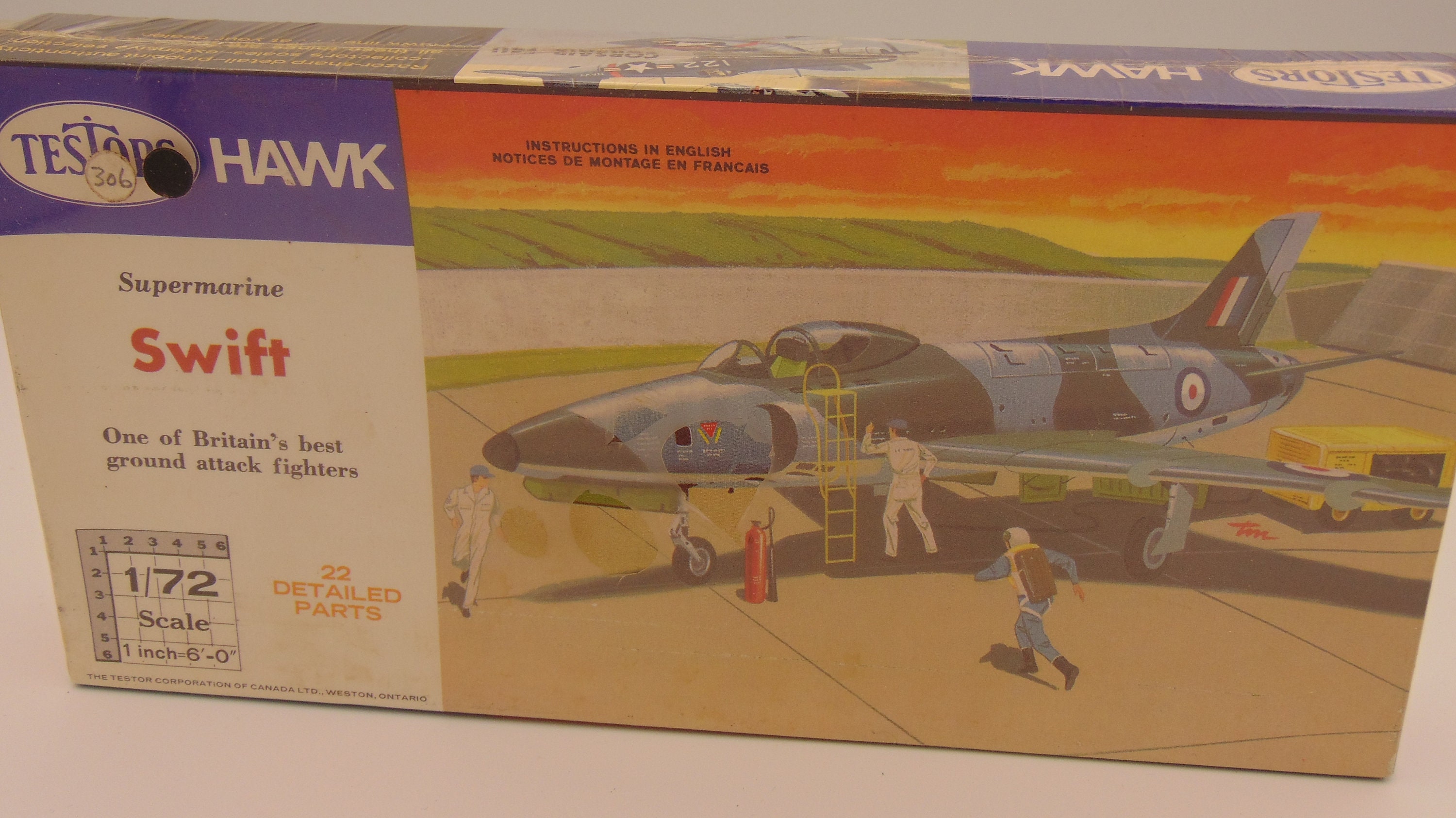 Testors Hawk Supermarine Swift 1/72 Scale Model Kit Etsy