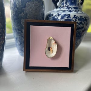 Original Oyster Shell Art Framed