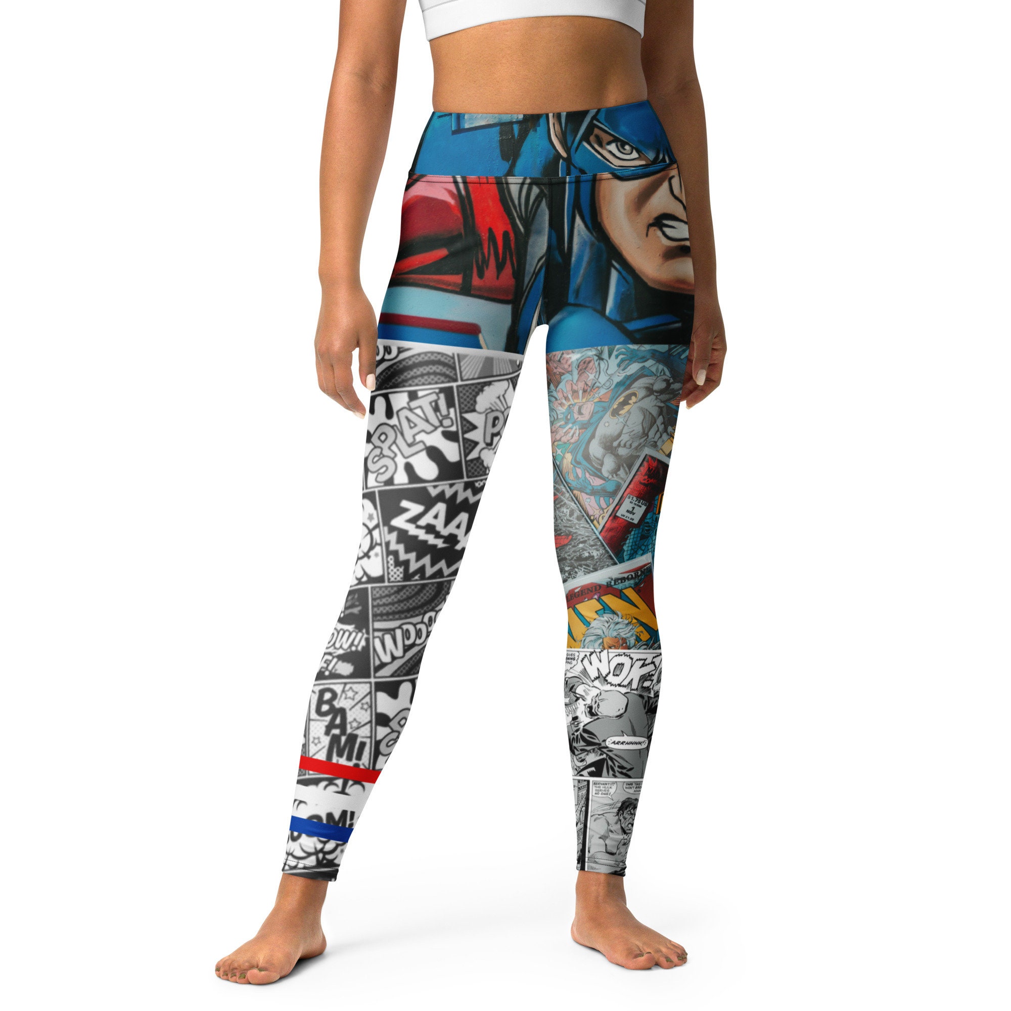 Superhero Leggings Wonder Woman Drakon Style Leggings For Yoga