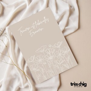 Postcard "loving memories" by Très Chig Studio, funeral, mourning, family, gift, condolence card, sad, burial, missing,