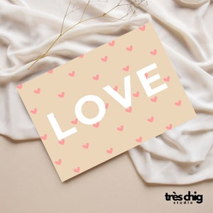 Postal "Corazones de amor" de Très Chig Studio Amor, amor, idea de regalo, presente, San Valentín, enamorado, aniversario