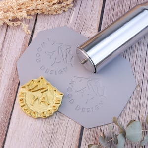 Custom Leather Stamp Logo, Personalized Leather Brand, Brand Iron for Wood, Leather, Food, Gifts for Him