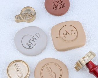 Sellos de cerámica con iniciales personalizados, sellos de cerámica personalizados, sellos personalizados para arcilla, sellos de arcilla para cerámica, regalo para ella