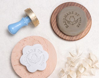 Custom Brass Stamp for Pottery, Ceramic Stamp, Clay Signature Stamp Logo, Gifts For Pottery Maker, Personalized Pottery