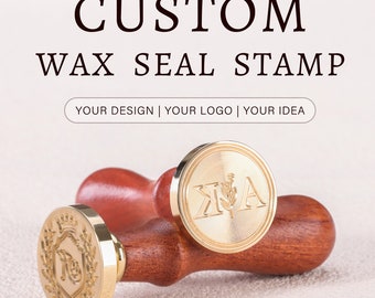 Custom Logo Wax Seal Stamp Kit, Wedding Invitation