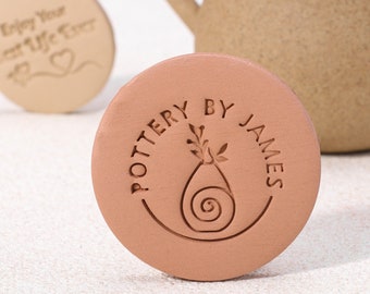 Personalized Pottery Stamp, Custom Clay Stamp, Ceramics Tool