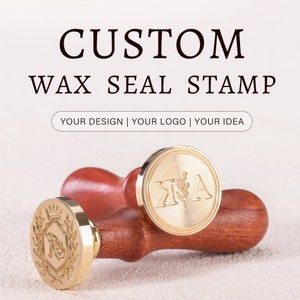 Kit de sellos de cera personalizados con cualquier logotipo para invitaciones de boda, kit de sellos de cera personalizados, kit de sellos de cera personalizados, regalo de boda