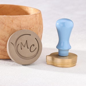 Sello de cerámica con iniciales personalizado, sello de firma de cerámica, más de 70 diseños de firma de arcilla, personalice su propio diseño, regalo de cumpleaños