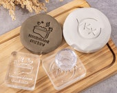 Individueller Acrylstempel für Keramik, ursprünglicher Tonstempel, Keramiksignatur-Stempel-Logo, Geschenk für Töpfer, Herstellerzeichen
