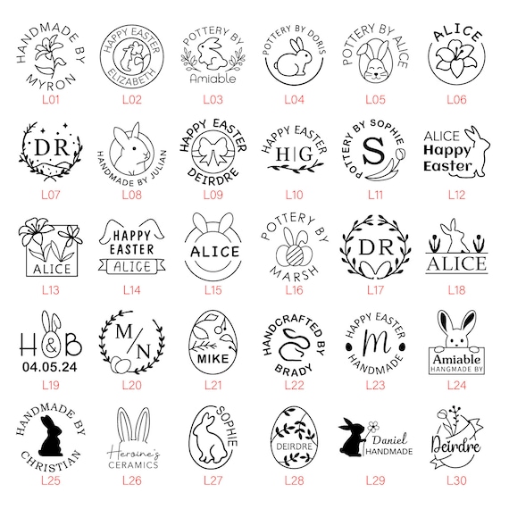 Kundenspezifisches Messing-Keramik-Stempel, Ton-Abdruckform, Häschen-Design