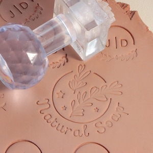 Individueller Keramik Stempel, Acryl Stempel für Keramik, Individueller Stempel für Seife, Personalisierter Seifenstempel, Makers Mark, Signature Stamp