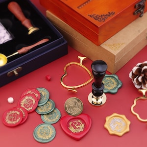 Timbro sigillo di ceralacca personalizzato, qualsiasi logo personalizzato, sigilli di ceralacca personalizzati, kit timbro sigillo di ceralacca con logo personalizzato per invito di nozze, kit sigillo di ceralacca per matrimonio
